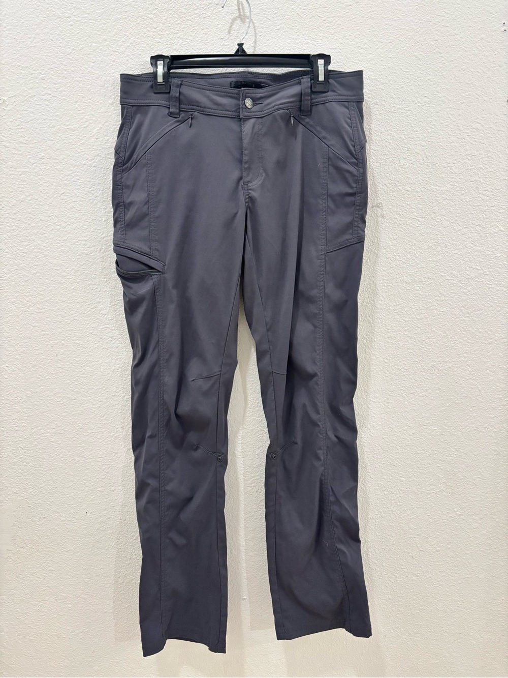 Prana Charcoal Gray Cargo Utility Pants Size 8 Outdoors Hiking